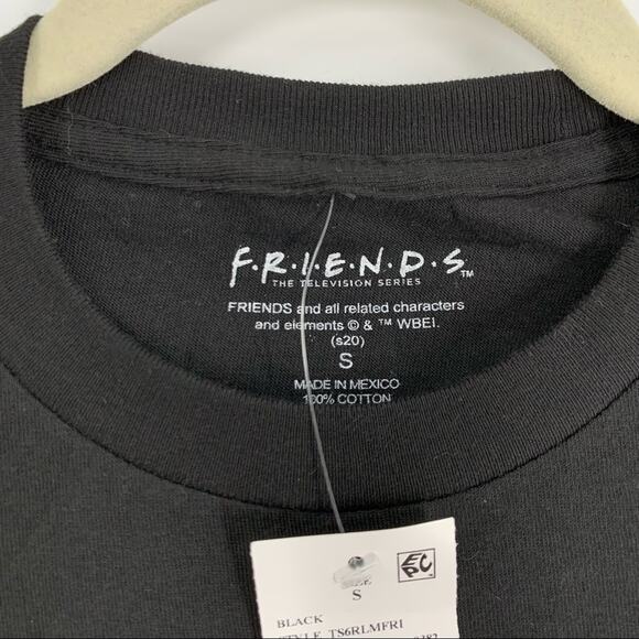Friends Central Perk Cotton T-Shirt Black Small - Picture 3 of 4
